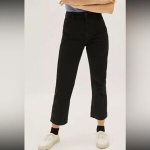 Everlane Jeans Womens Size 4 Black The Straight Leg Crop
